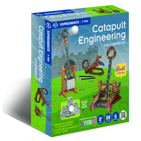 Noutati - Kit STEM Construieste catapulte, Genius Toy