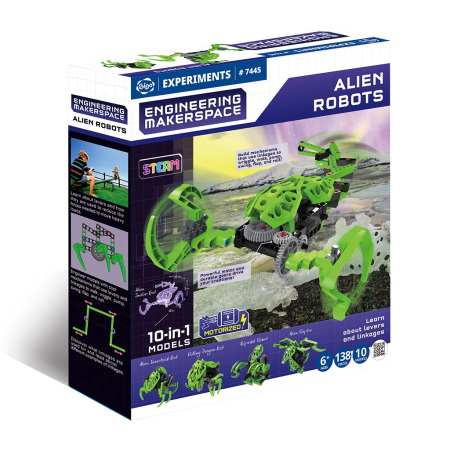 Noutati - Kit STEM Construieste roboti extraterestrii, Genius Toy