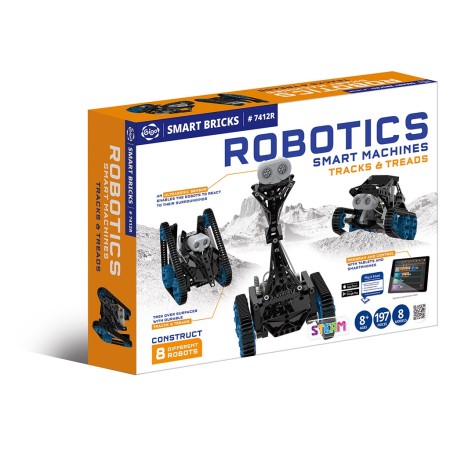 5-7 ani - Kit STEM Robotica - Masini inteligente de construit, Genius Toy