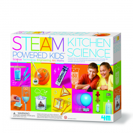 Jocuri cu experimente - Kit stiintific - Stiinta din bucatarie, STEAM Kids