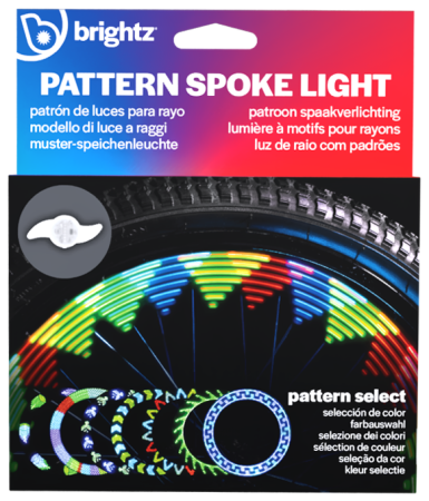 Reduceri - Lumină LED cu efecte animate pentru spițe bicicleta, ShapeBrightz