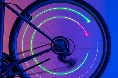 Lumină LED dublă pentru spițe bicicletă, Orbit [3]