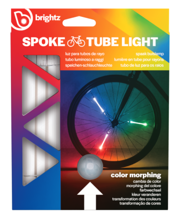 Reduceri - Lumini tubulare LED pentru roți bicicletă, SpinBrightz, multicolor