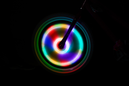 Lumini tubulare LED pentru roți bicicletă, SpinBrightz, multicolor [3]