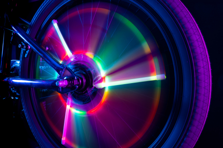 Lumini tubulare LED pentru roți bicicletă, SpinBrightz, multicolor [2]