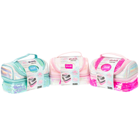 Lunch box Girabrilla – cutie termică matlasată cu paiete reversibile și interior impermeabil [6]