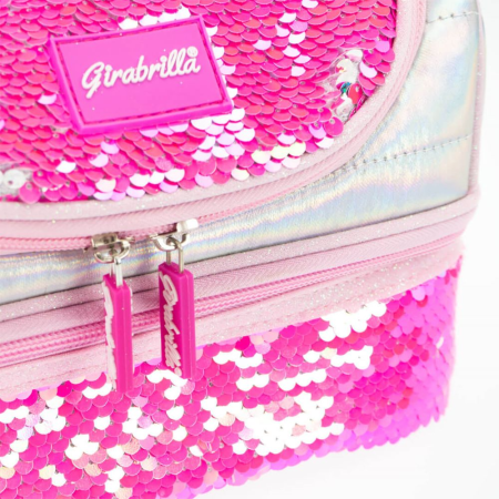 Lunch box Girabrilla – cutie termică matlasată cu paiete reversibile și interior impermeabil [3]