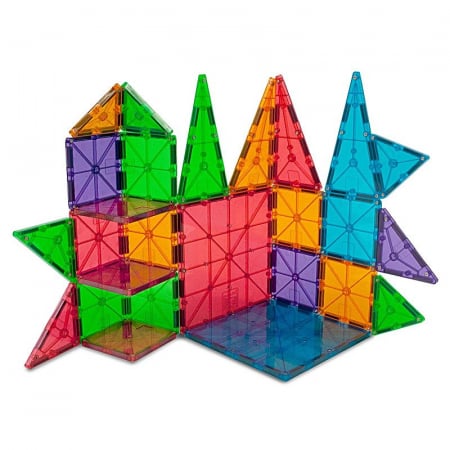 Magna-Tiles Clear Colors set magnetic (100 piese) [2]