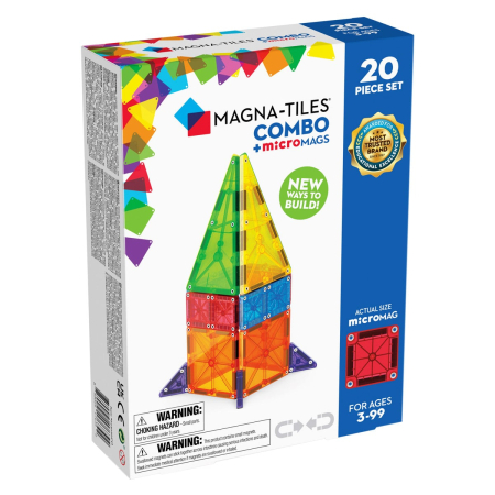 Noutati - MAGNA-TILES Combo + microMAGS, 20 piese