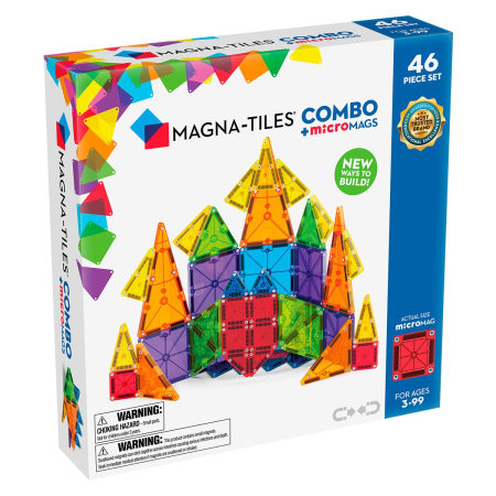 Noutati - MAGNA-TILES Combo + microMAGS, 46 piese