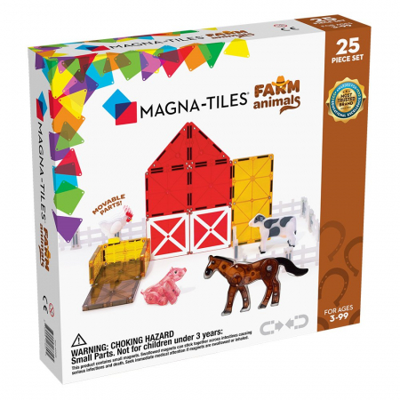 Jocuri de familie - Magna-Tiles Farm Animals, set magnetic