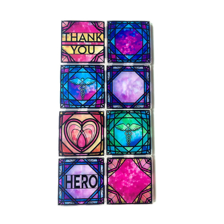 Magna-Tiles Structures, Luminary Heroes, vitralii mici [4]