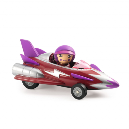 Masina de cursa Miss Burgundy, Colectia Crazy Motors, Djeco [1]