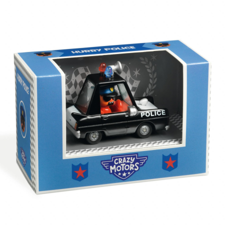 Noutati - Masina de politie, Colectia Crazy Motors, Djeco