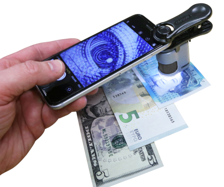 Microscop de buzunar cu adaptor pentru smartphone, marire 20x, MicroMini [6]