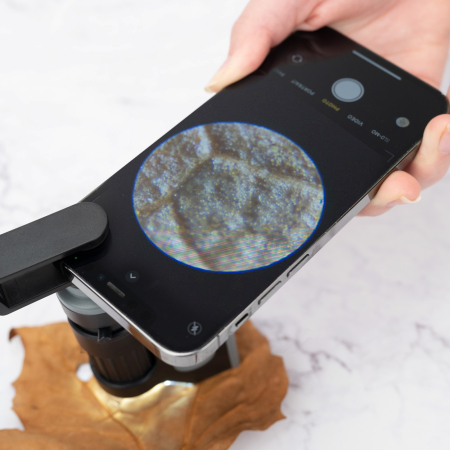 Microscop de buzunar cu LED, marire 60-120x, cu adaptor pentru smartphone, MicroBrite [1]