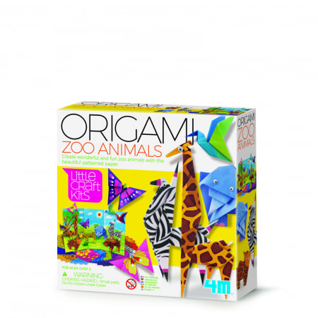 Jocuri creative - Mini set creativ - Origami Animale Zoo, LittleCraft