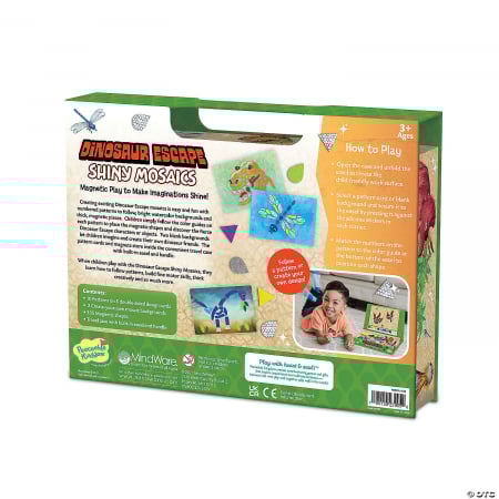 Mozaic magnetic - Salvarea dinozaurilor, Dinosaur Escape Shiny Mosaics [1]