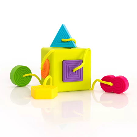 OombeeCube - Cub senzorial educativ cu forme din silicon [1]