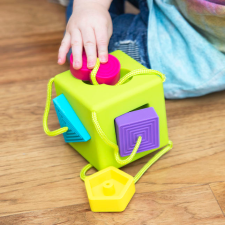 OombeeCube - Cub senzorial educativ cu forme din silicon [2]