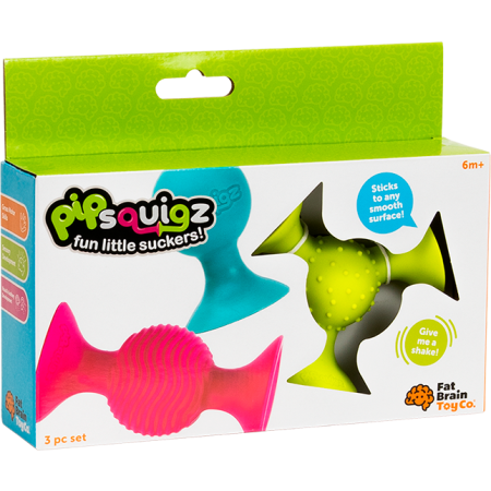 Noutati - pipSquigz ,   Set 3 jucarii senzoriale cu ventuze pentru bebelusi