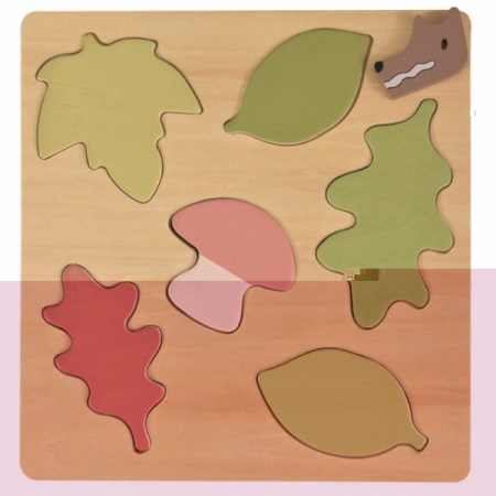 Noutati - Puzzle animale și frunze