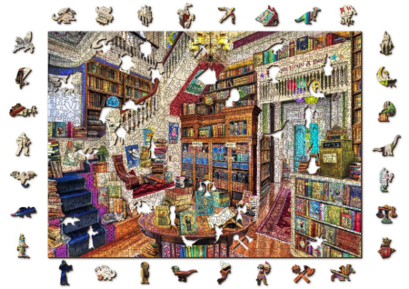 Puzzle din lemn, Biblioteca magica, 1010 piese [4]