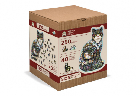 Jocuri educative - Puzzle din lemn, Bijuteriile pisicutei, 250 piese