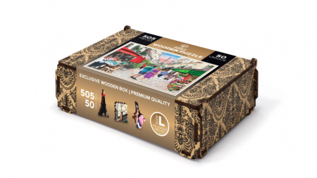 Jocuri educative - Puzzle din lemn, Bistro din Paris, 505 piese