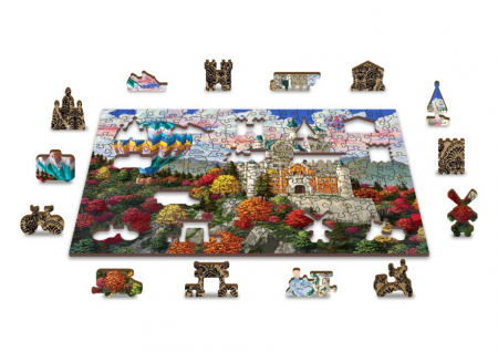 Puzzle din lemn, Castelul Neuschwanstein, 200 piese [3]