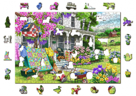 Puzzle din lemn, Casuta de la tara, 505 piese [4]