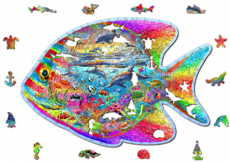 Puzzle din lemn, Pestisorul fermecat, 250 piese [3]