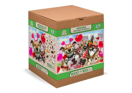 8+ - Puzzle din lemn, Petrecerea animalelor, 1010 piese