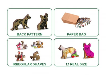 Puzzle din lemn, Petrecerea animalelor, 1010 piese [7]