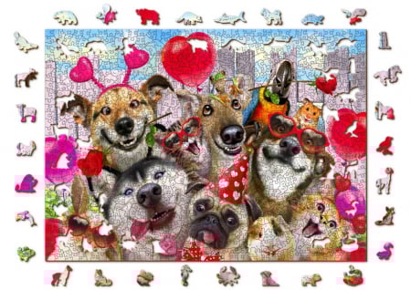 Puzzle din lemn, Petrecerea animalelor, 1010 piese [5]