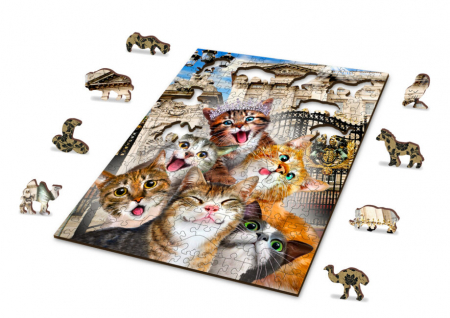 Puzzle din lemn, Pisicutele din Londra, 200 piese [3]