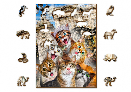 Puzzle din lemn, Pisicutele din Londra, 200 piese [4]