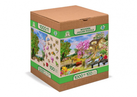 8+ - Puzzle din lemn, Primavara la bunici 1010 piese