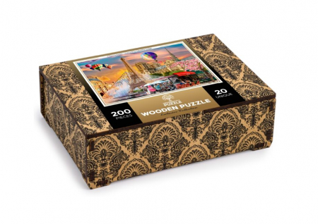 Jocuri educative - Puzzle din lemn, Primavara la Paris, 200 piese