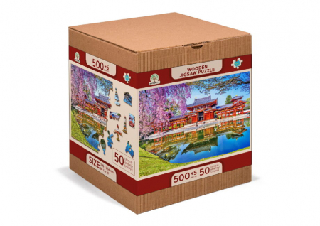 8+ - Puzzle din lemn, Templul Byodo din Kyoto, Japan, 505 piese