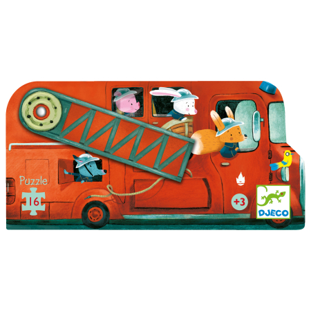 Noutati - Puzzle Djeco – Mașina de pompieri