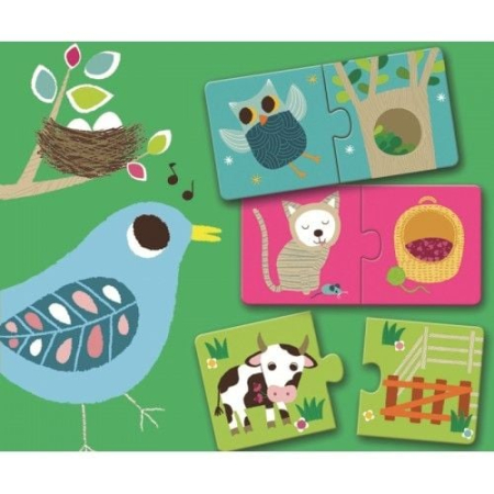 Noutati - Puzzle duo Habitat  Djeco