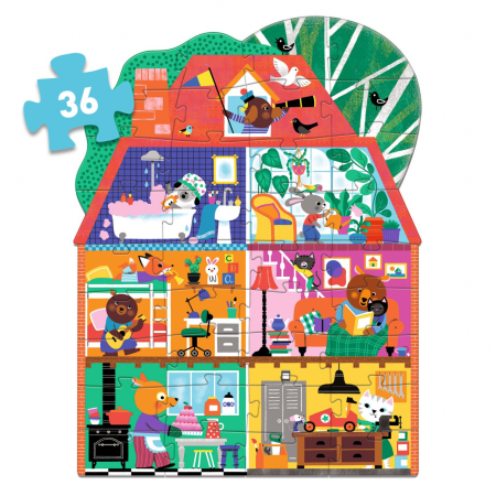 Puzzle gigant Casa micilor prieteni, Djeco [3]