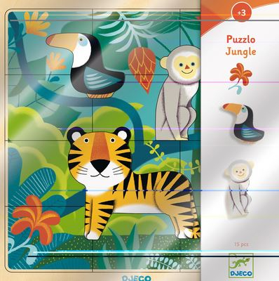 Noutati - Puzzle lemn Jungla Djeco