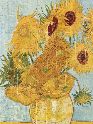 Puzzle Londji, Floarea soarelui- Van Gogh [1]