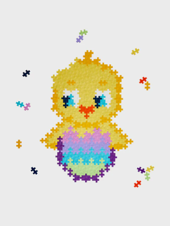 Puzzle pe numere Plus-Plus, 250 piese, Pui [2]