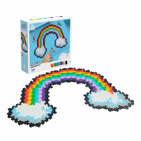 Puzzle pe numere Plus-Plus, 500 piese, Curcubeu [1]