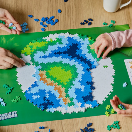 Puzzle pe numere Plus-Plus, 800 piese, Pamantul [2]