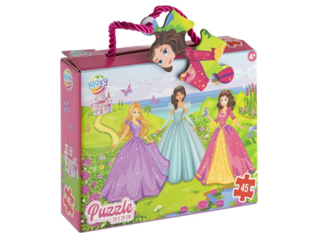 Noutati - Puzzle pentru copii,  Printese, 45 piese