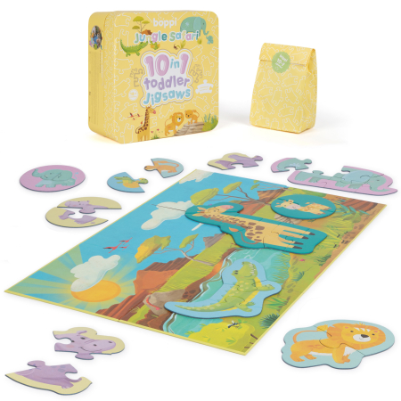 Puzzle progresiv Toddler 10 in 1, Boppi - Jungla Safari [1]